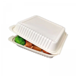 생태 퇴비 조개 껍질 배달 식품 용기 일회용 분해 사탕수수 찌꺼기 어린이 점심 상자